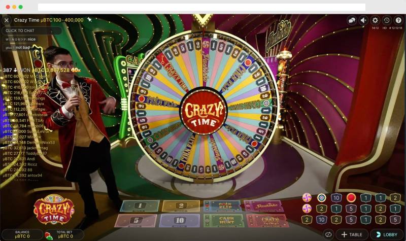 Luật chơi Crazy Time đơn giản mà ăn tiền thật